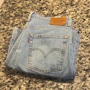 Levi's Light Blue Denim Jeans ribcage straight